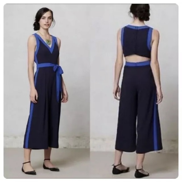 Anthropologie Pants - Anthropologie Elevenses Beca Jumpsuit Navy